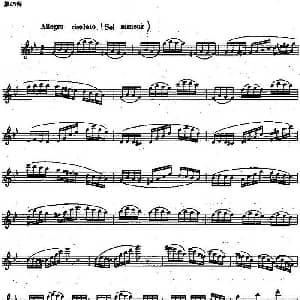 长笛曲谱 | 长笛练习曲100课之第45课 音型跳度较大