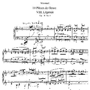 Dix Pièces de Genre Op.10 钢琴谱 朱尔斯 埃米尔 马斯涅