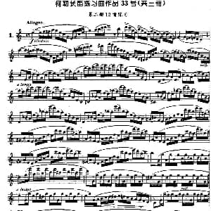 长笛曲谱 | 柯勒长笛练习曲作品33号 第二册 1 埃内斯托 柯勒 ERNESTO KOEHLER
