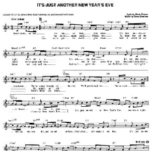 IT'S JUST ANOTHER NEW YEAR'S EVE_外国歌谱