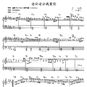 电子琴谱 | 老公老公我爱你