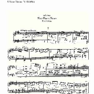 5 Piano Pieces D.459/459a 钢琴谱