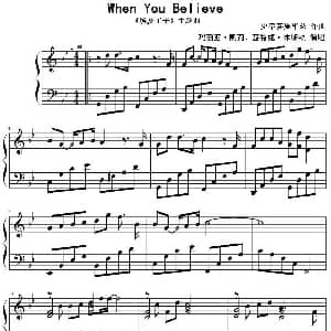 When You Believe 钢琴谱 史蒂芬施华兹