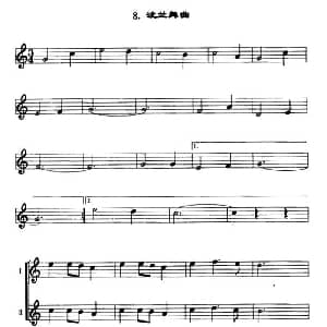 波兰舞曲 口风琴二重奏