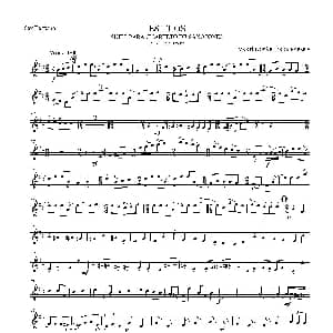 萨克斯谱 | ESTILOS 四重奏上低音萨克斯分谱