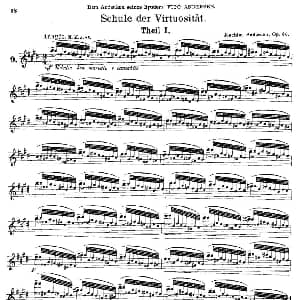 长笛曲谱 | Schule der Virtuosität. Op. 60 9 丹麦 安德森