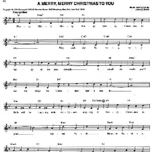 A MERRY,MERRY CHRISTMAS TO YOU_外国歌谱