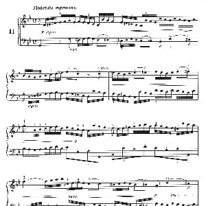 二部创意曲 No.11 钢琴谱 巴赫 巴赫