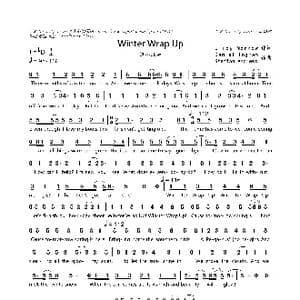 Winter Wrap Up_歌曲简谱_词曲:Cindy Morrow Daniel Ingram,Steffan Andrews