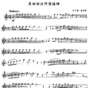 萨克斯谱 | 美丽的迈阿密海滩