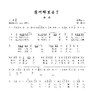 落叶哪里去了_歌谱投稿_词曲:崔增录 楼勤