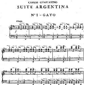 Suite Argentina 钢琴谱 卡洛斯 瓜斯塔维诺