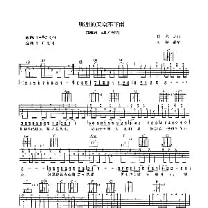 哪里的天空不下雨 吉他谱 梁雁翎 黄凯芹