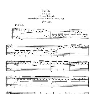 Partita in E Major BWV 1006a 钢琴谱 约翰.塞巴斯蒂安.巴赫