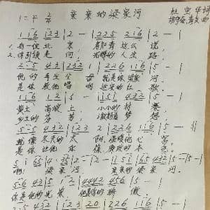 亲亲的梁家河_歌谱投稿_词曲:杜宝华 胡守奋 青友