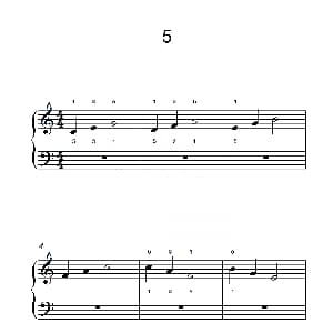 非连音练习 5 钢琴谱