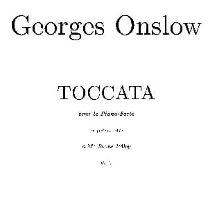 Toccata in C Major Op.6 钢琴谱 乔治 翁斯洛 George Onslow