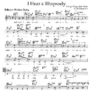 I Hear a Rhapsody_外国歌谱