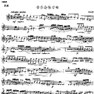小号考级八级 音乐会练习曲