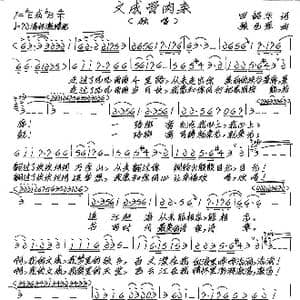 文成骨肉亲_歌谱投稿_词曲:田韶华 张艺军