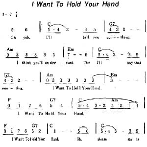 I Want To Hold Your Hand 美国 _外国歌谱