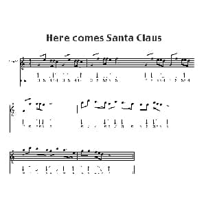 口琴谱 | Here comes Santa Claus 圣诞老人来了 布鲁斯