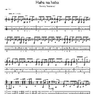 tommy emmanuel haba na haba 吉他谱