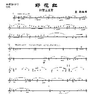好花红_歌曲简谱_词曲:器乐 袁朝编曲
