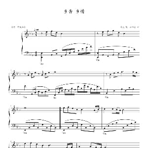 乡音 乡情 钢琴谱 徐沛东