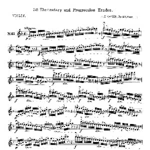 小提琴谱 | 开塞 KAYSER 36首小提琴练习曲之25