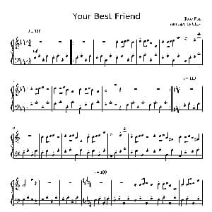 Your Best Friend 钢琴谱