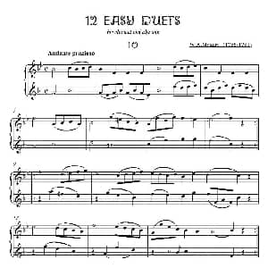 萨克斯谱 | 12首单簧管萨克斯重奏之十 莫扎特