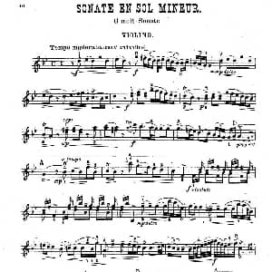 小提琴谱 | g小调小提琴奏鸣曲 塔蒂尼作曲版 塔蒂尼