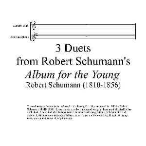 萨克斯谱 | Robert Schumann 中音萨克斯练习曲 Robert Schumann