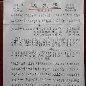 桃花运_歌谱投稿_词曲:颂今 韩乘光