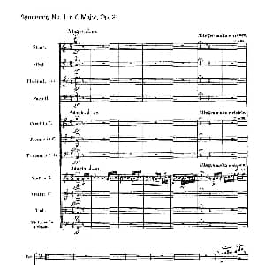 Symphony No.1 in C Major Op.21 Ⅳ 交响乐总谱 Beethoven