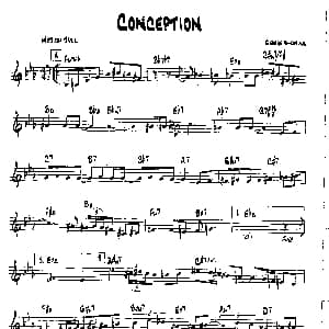 CONCEPTION 降B爵士乐谱