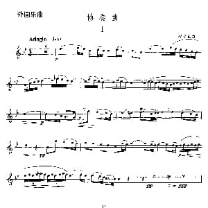 萨克斯谱 | 协奏曲 柔板中板两个乐段 根介里