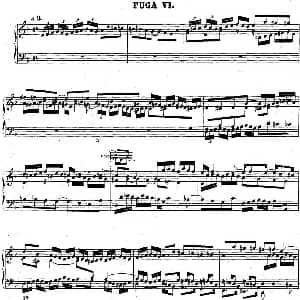 巴赫 平均律钢琴曲集 第二卷 之赋格曲 钢琴谱 巴赫