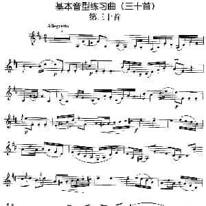 基本音型练习曲第三十首