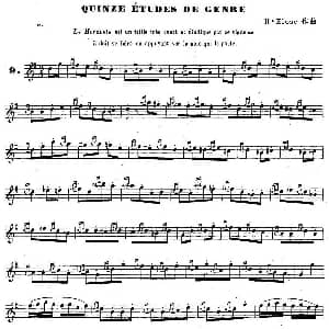 萨克斯谱 | H Klose练习曲 Quinze etudes de genre—9 H Klose