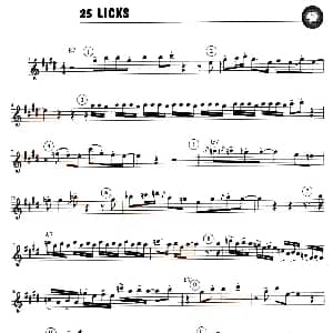 萨克斯谱 | 25 LICKS