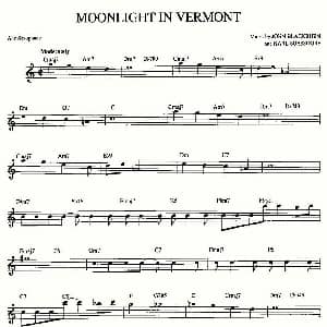 萨克斯谱 | MOONLIGHT IN VERMONT