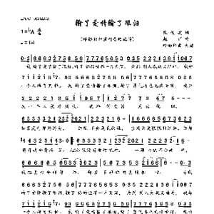 输了爱情输了眼泪_歌曲简谱_词曲:张俊英 赵洋