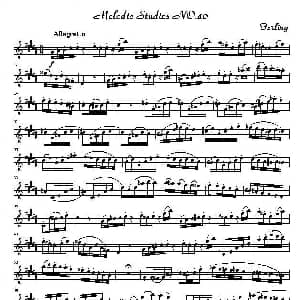 萨克斯谱 | 四十八首旋律练习曲之四十