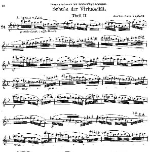 长笛曲谱 | Schule der Virtuosität. Op. 60 21 丹麦 安德森