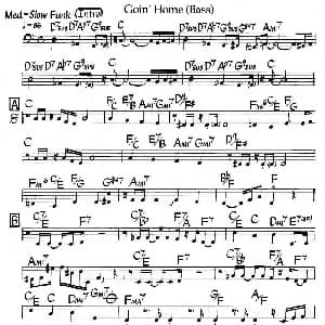 Goin' Home Bass 钢琴谱