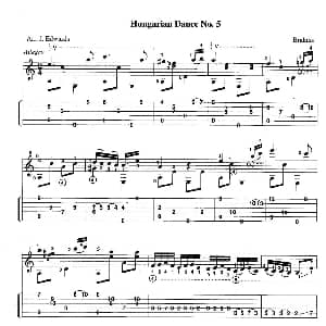 古典吉他 From the Dance 吉他谱 Johannes Brahms James Edwards 詹姆斯 爱德华兹