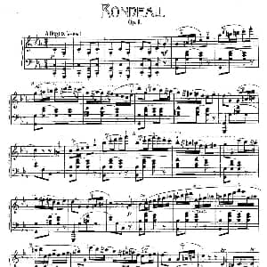 Rondo in c Minor Op.1 钢琴谱 肖邦 chopin