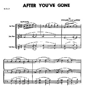 萨克斯谱 | AFTER YOU AVE GONE